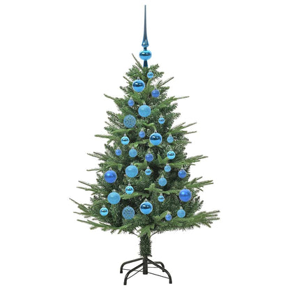 Albero di Natale artificiale preilluminato con set di palline