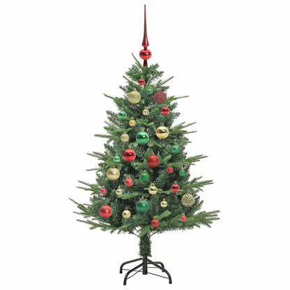 Albero di Natale artificiale preilluminato con set di palline