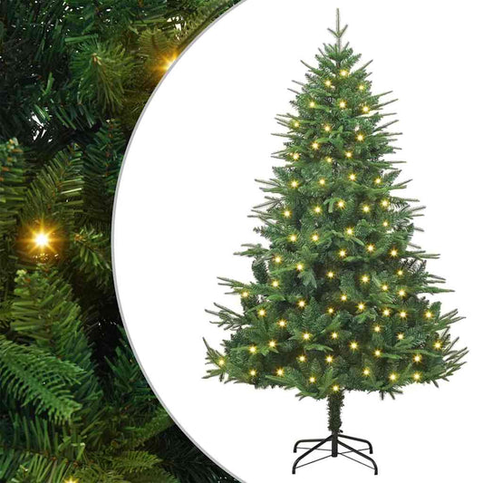 Albero di Natale artificiale con luci integrate Verde 180 cm