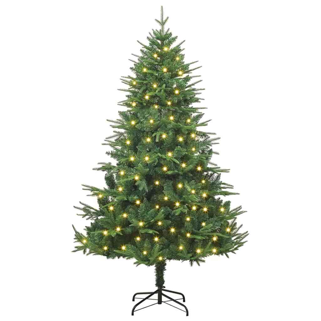 Albero di Natale artificiale con luci integrate Verde 180 cm