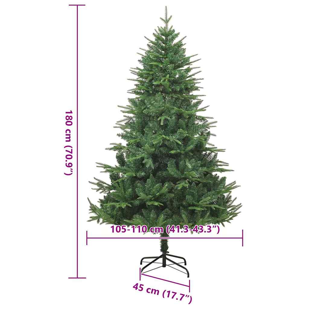 Albero di Natale artificiale con luci integrate Verde 180 cm