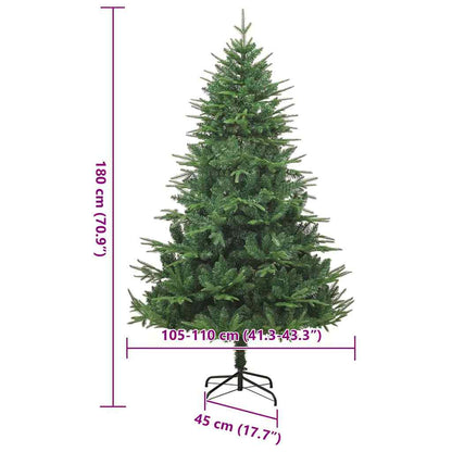 Albero di Natale artificiale con luci integrate Verde 180 cm