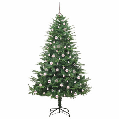 Albero di Natale artificiale preilluminato con set di palline