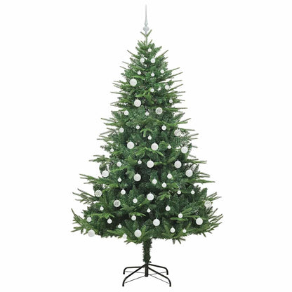 Albero di Natale artificiale preilluminato con set di palline