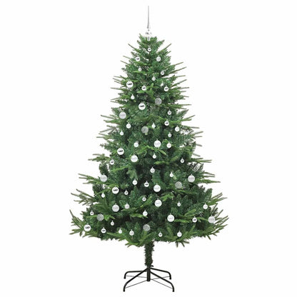 Albero di Natale artificiale preilluminato con set di palline