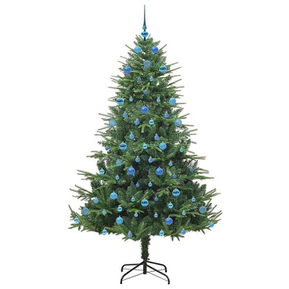 Albero di Natale artificiale preilluminato con set di palline