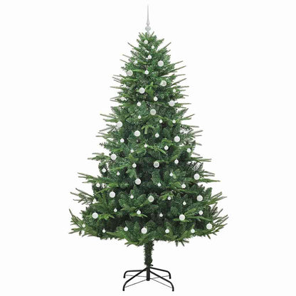Albero di Natale artificiale preilluminato con set di palline