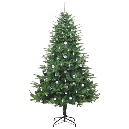 Albero di Natale artificiale preilluminato con set di palline