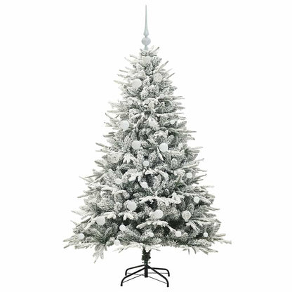 Albero di Natale artificiale preilluminato con set di palline