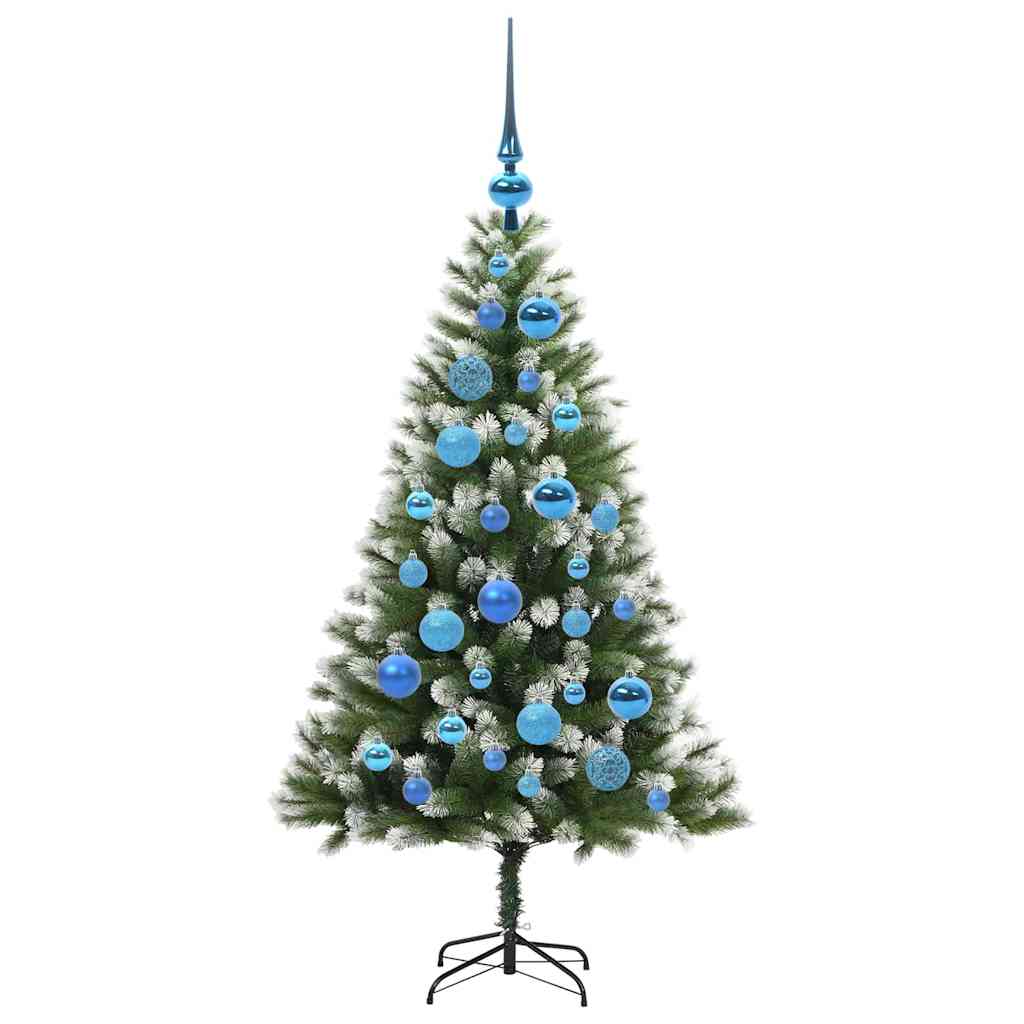 Albero di Natale artificiale a cerniera con neve fioccata