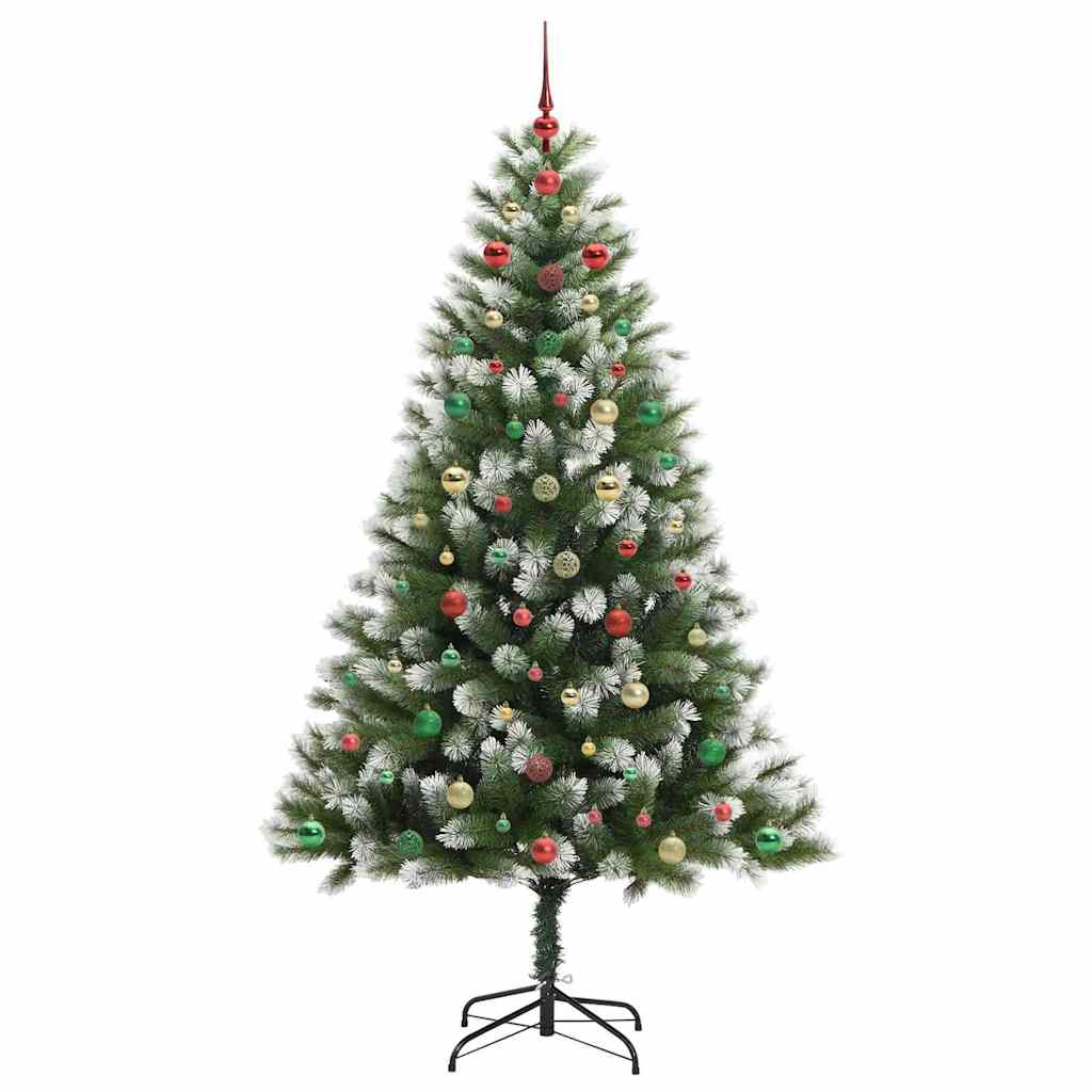 Albero di Natale artificiale a cerniera con neve fioccata