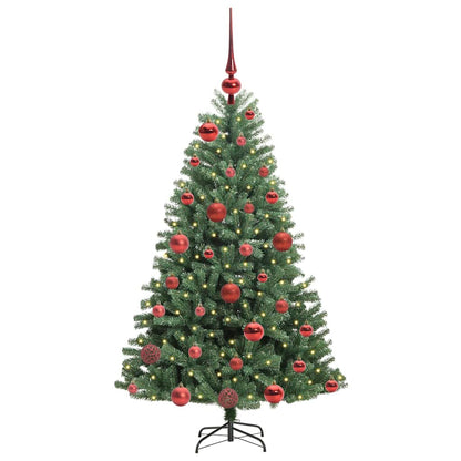 Albero di Natale Artificiale con Rami Pieghevoli Verde 120 cm