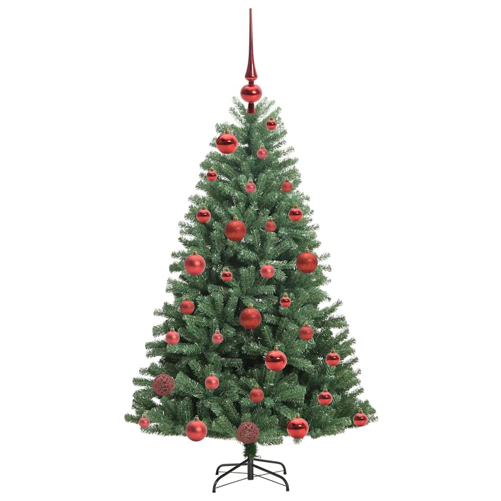 Albero di Natale Artificiale con Rami Pieghevoli Verde 120 cm