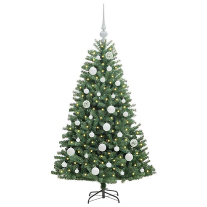 Albero di Natale Artificiale con Rami Pieghevoli Verde 120 cm