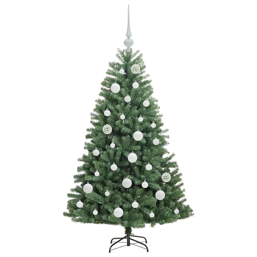 Albero di Natale Artificiale con Rami Pieghevoli Verde 120 cm