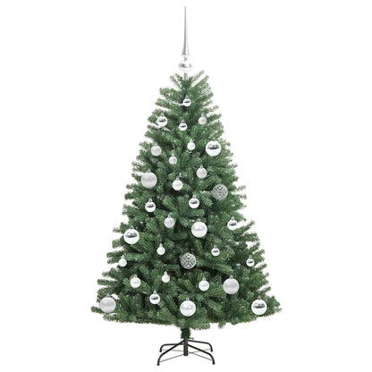 Albero di Natale Artificiale con Rami Pieghevoli Verde 120 cm