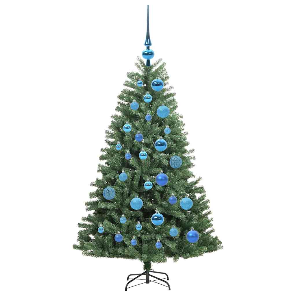 Albero di Natale Artificiale con Rami Pieghevoli Verde 120 cm