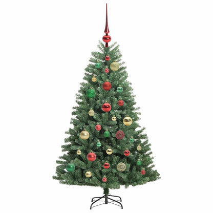 Albero di Natale Artificiale con Rami Pieghevoli Verde 120 cm