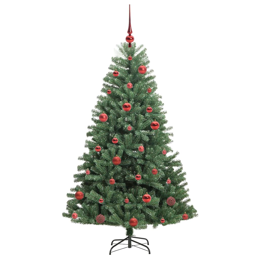Albero di Natale Artificiale con Rami Pieghevoli Verde 150 cm