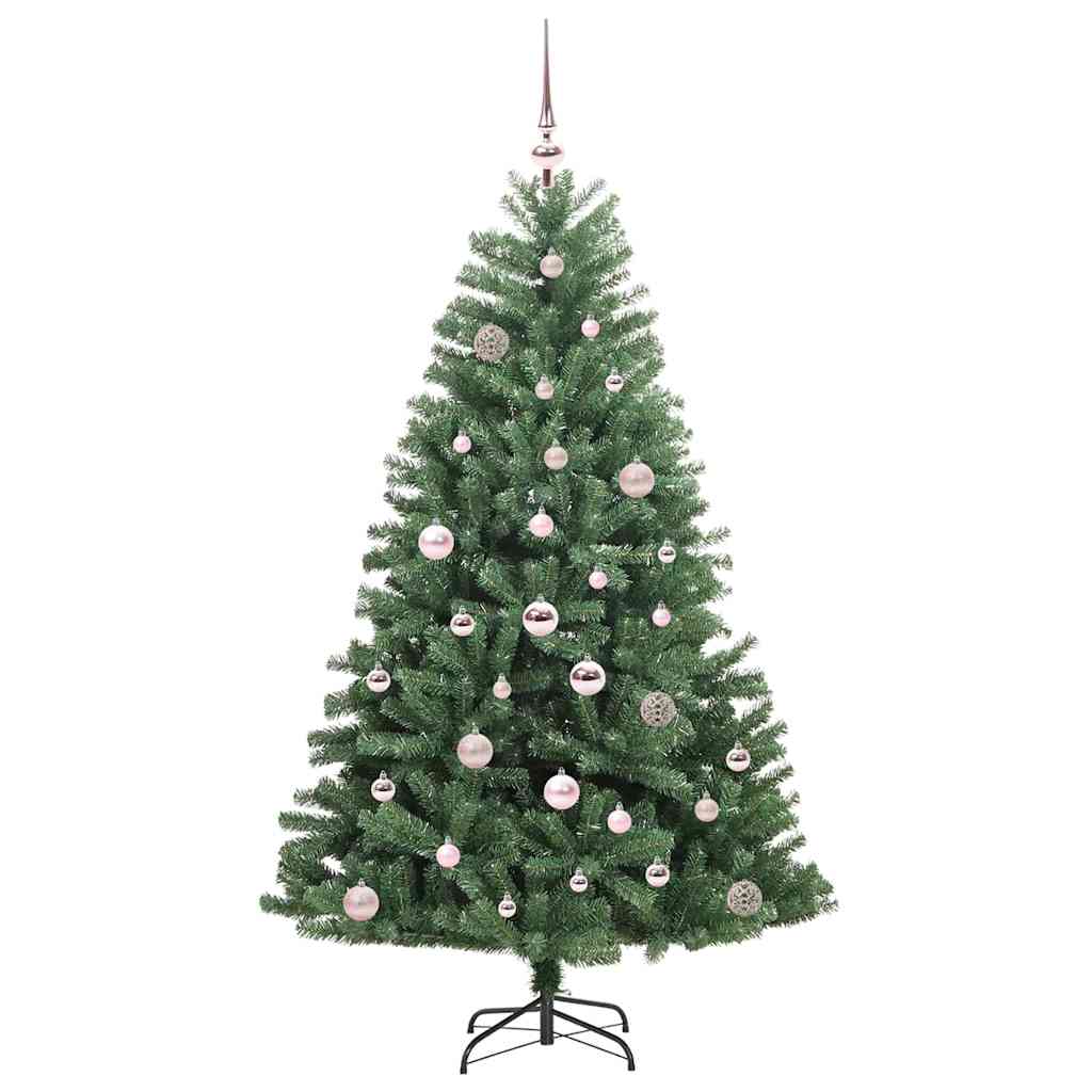 Albero di Natale Artificiale con Rami Pieghevoli Verde 150 cm