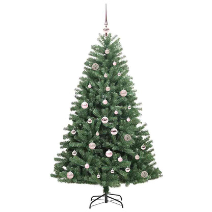 Albero di Natale Artificiale con Rami Pieghevoli Verde 150 cm