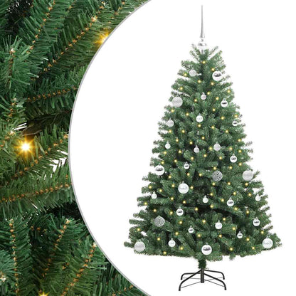 Albero di Natale Artificiale con Rami Pieghevoli Verde 150 cm