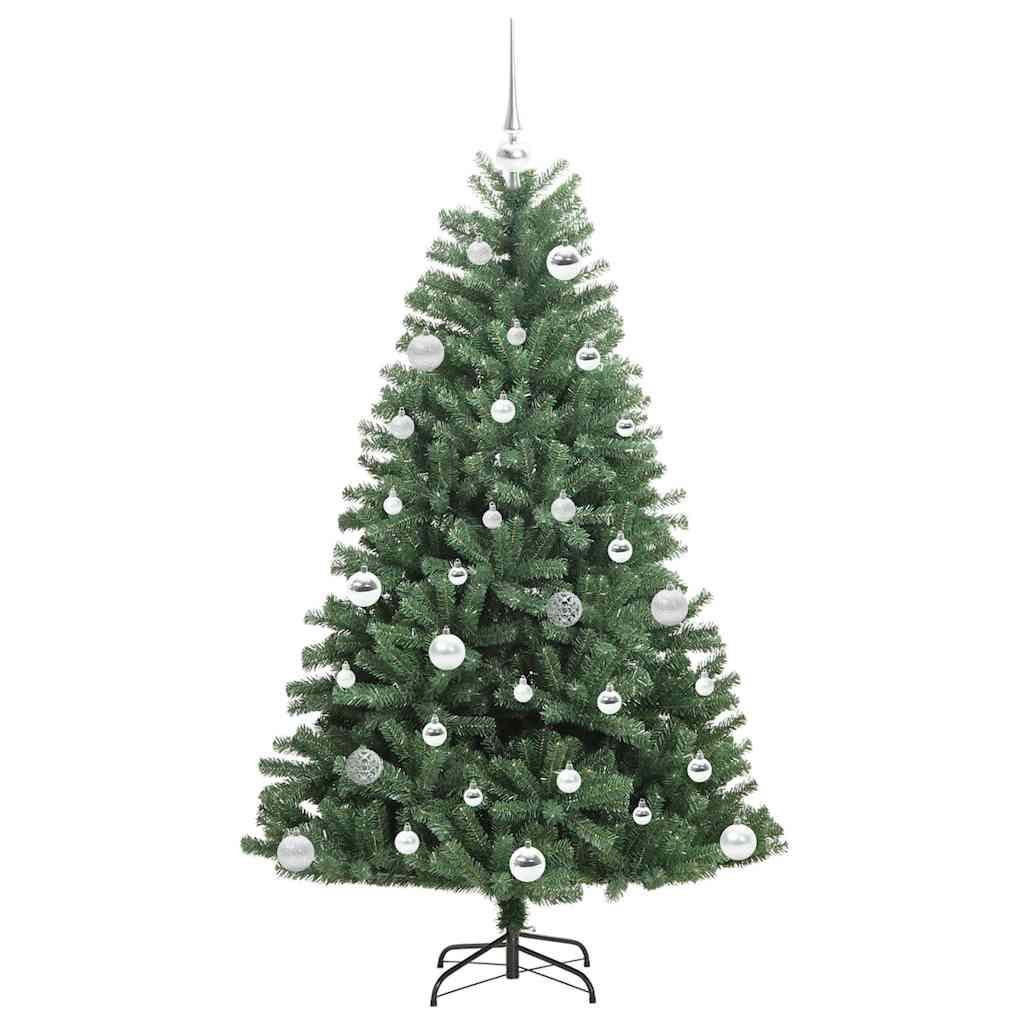 Albero di Natale Artificiale con Rami Pieghevoli Verde 150 cm