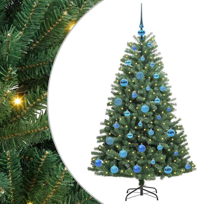 Albero di Natale Artificiale con Rami Pieghevoli Verde 150 cm