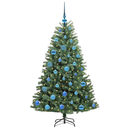 Albero di Natale Artificiale con Rami Pieghevoli Verde 150 cm