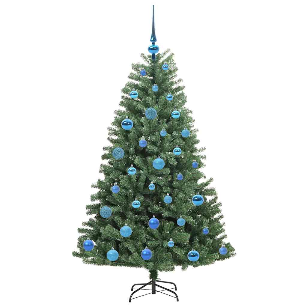 Albero di Natale Artificiale con Rami Pieghevoli Verde 150 cm
