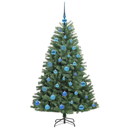 Albero di Natale Artificiale con Rami Pieghevoli Verde 150 cm