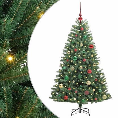 Albero di Natale Artificiale con Rami Pieghevoli Verde 150 cm