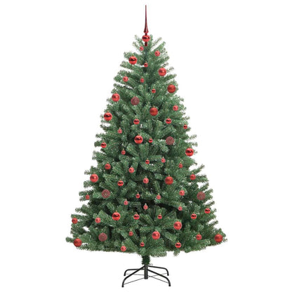Albero di Natale Artificiale con Rami Pieghevoli Verde 180 cm