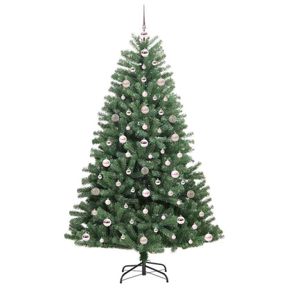 Albero di Natale Artificiale con Rami Pieghevoli Verde 180 cm