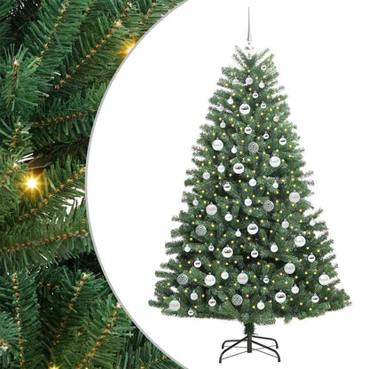 Albero di Natale Artificiale con Rami Pieghevoli Verde 180 cm