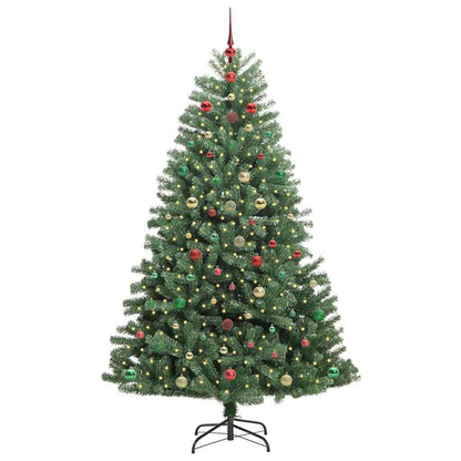Albero di Natale Artificiale con Rami Pieghevoli Verde 180 cm