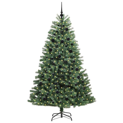 Albero di Natale Artificiale con Rami Pieghevoli Verde 210 cm