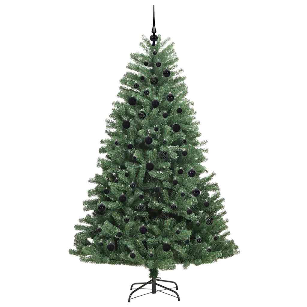 Albero di Natale Artificiale con Rami Pieghevoli Verde 210 cm