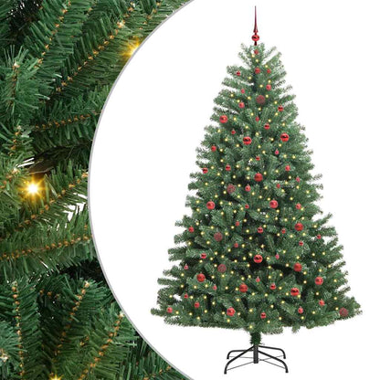 Albero di Natale Artificiale con Rami Pieghevoli Verde 240 cm