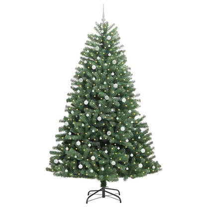 Albero di Natale Artificiale con Rami Pieghevoli Verde 240 cm