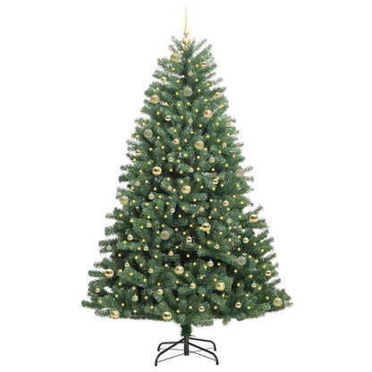 Albero di Natale Artificiale con Rami Pieghevoli Verde 240 cm