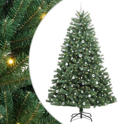Albero di Natale Artificiale con Rami Pieghevoli Verde 240 cm