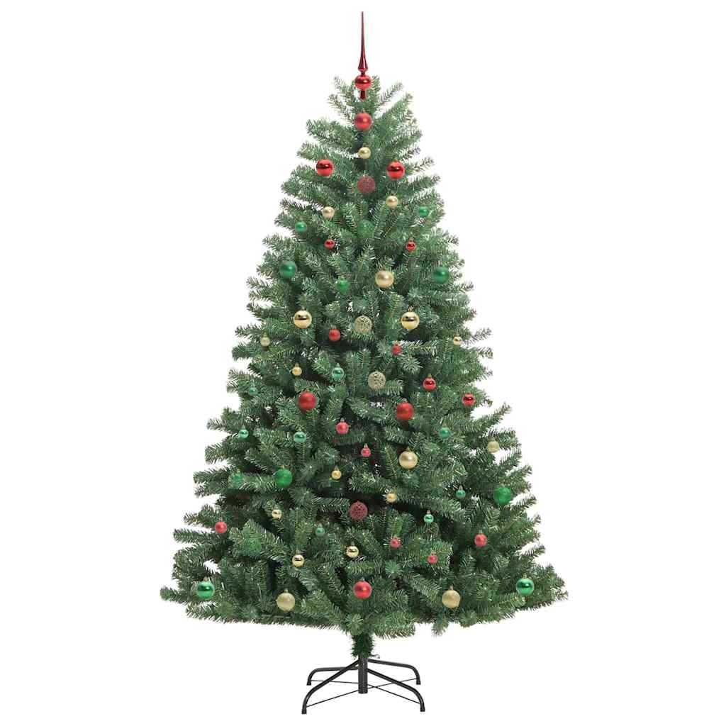 Albero di Natale Artificiale con Rami Pieghevoli Verde 240 cm