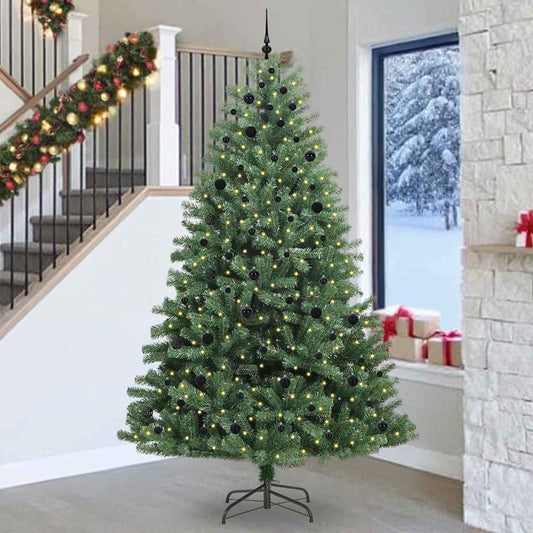 Albero di Natale Artificiale con Rami Pieghevoli Verde 270 cm
