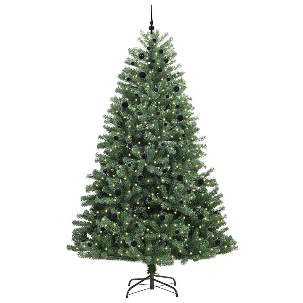 Albero di Natale Artificiale con Rami Pieghevoli Verde 270 cm