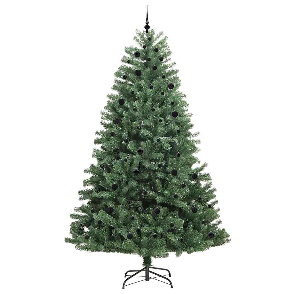 Albero di Natale Artificiale con Rami Pieghevoli Verde 270 cm