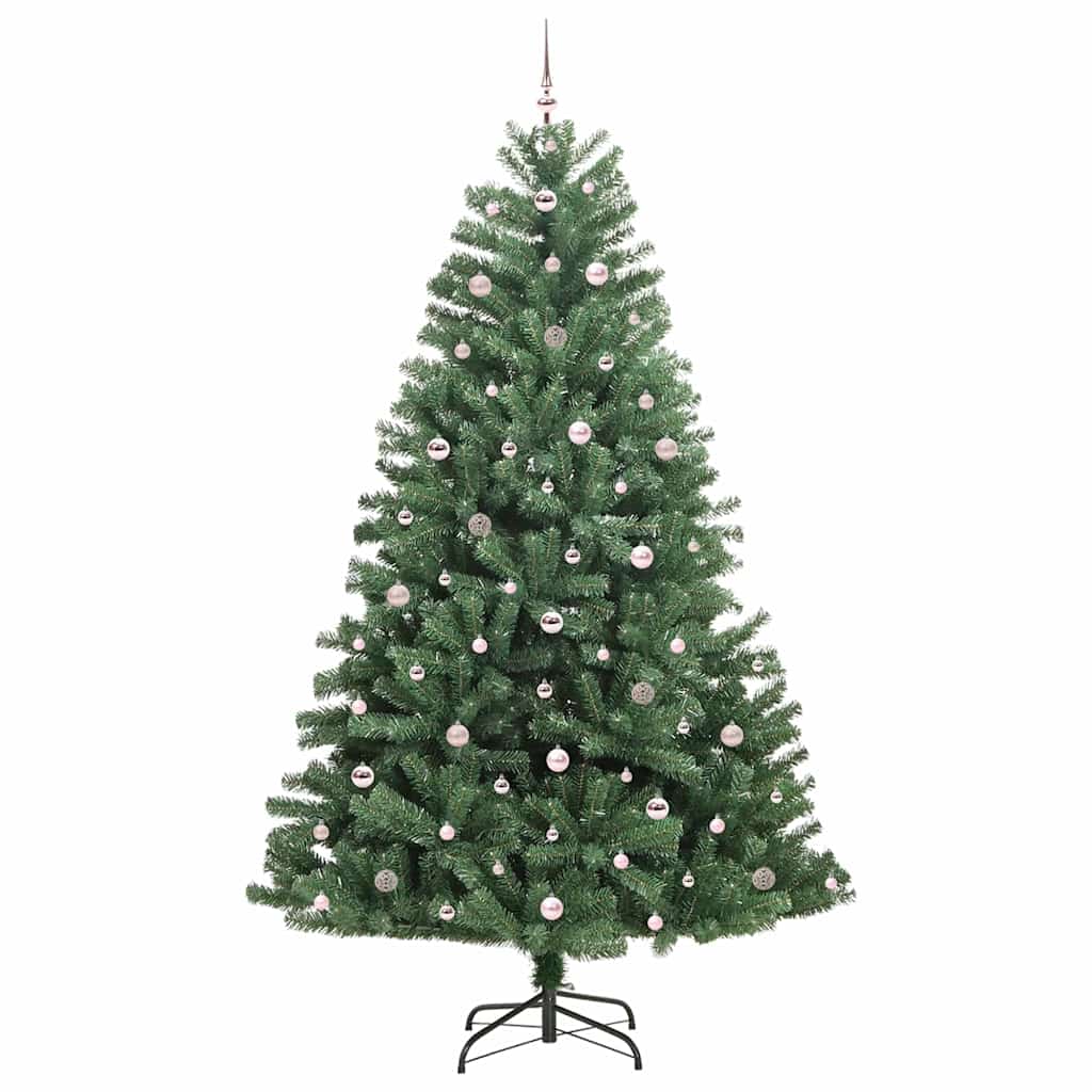 Albero di Natale Artificiale con Rami Pieghevoli Verde 270 cm