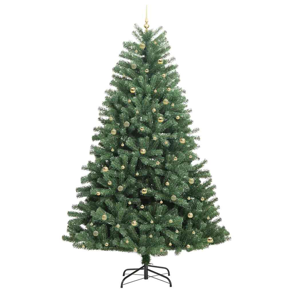Albero di Natale Artificiale con Rami Pieghevoli Verde 270 cm