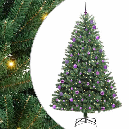Albero di Natale Artificiale con Rami Pieghevoli Verde 270 cm