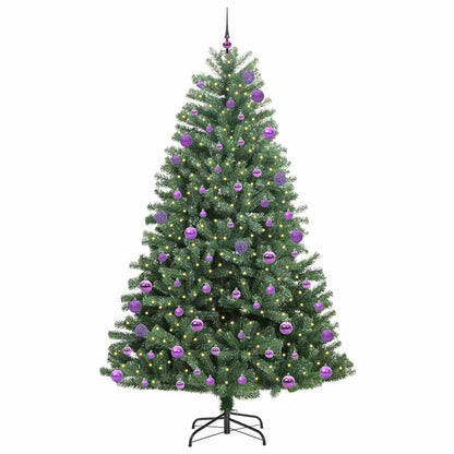 Albero di Natale Artificiale con Rami Pieghevoli Verde 270 cm